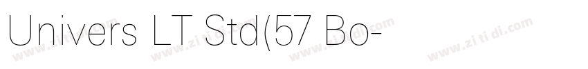 Univers LT Std(57 Bo字体转换 Univers LT Std(57 Bo字体转换